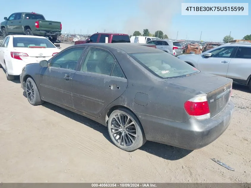 2005 Toyota Camry Le VIN: 4T1BE30K75U515599 Lot: 40563354