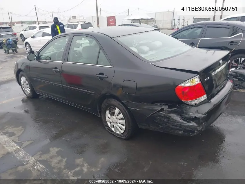 2005 Toyota Camry Le VIN: 4T1BE30K65U050751 Lot: 40565032