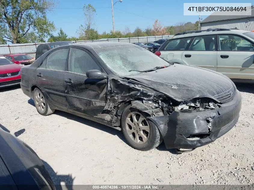 2005 Toyota Camry Xle V6 VIN: 4T1BF30K75U084694 Lot: 40574286