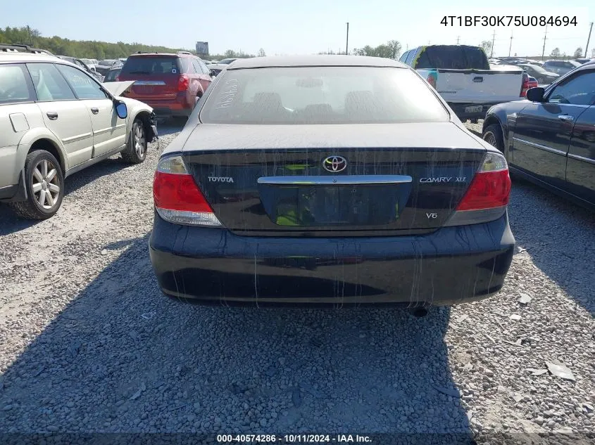 2005 Toyota Camry Xle V6 VIN: 4T1BF30K75U084694 Lot: 40574286