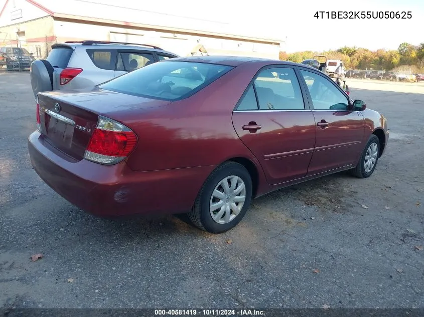 2005 Toyota Camry Le VIN: 4T1BE32K55U050625 Lot: 40581419