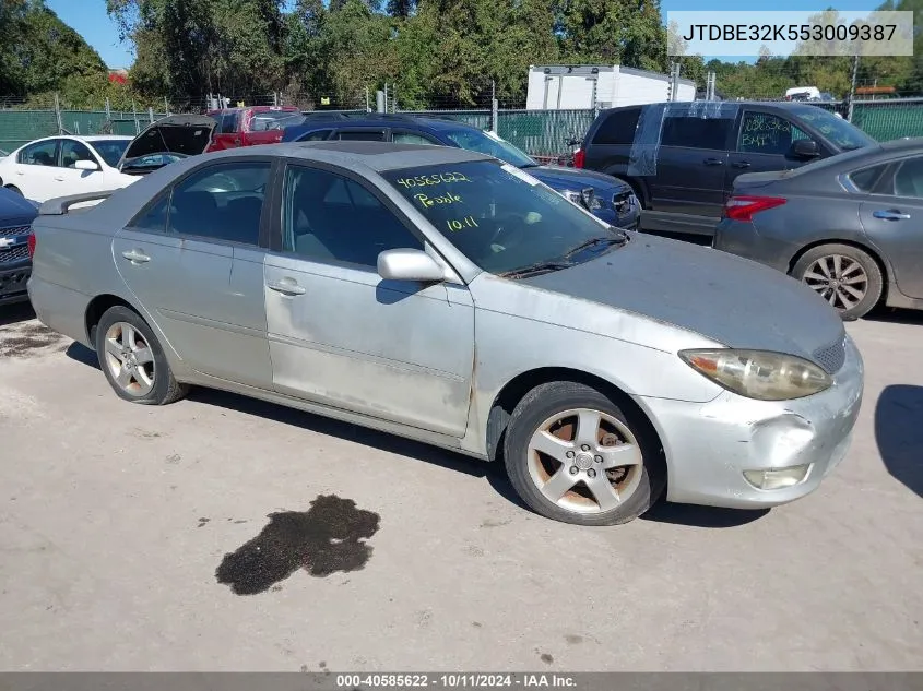 2005 Toyota Camry Se VIN: JTDBE32K553009387 Lot: 40585622