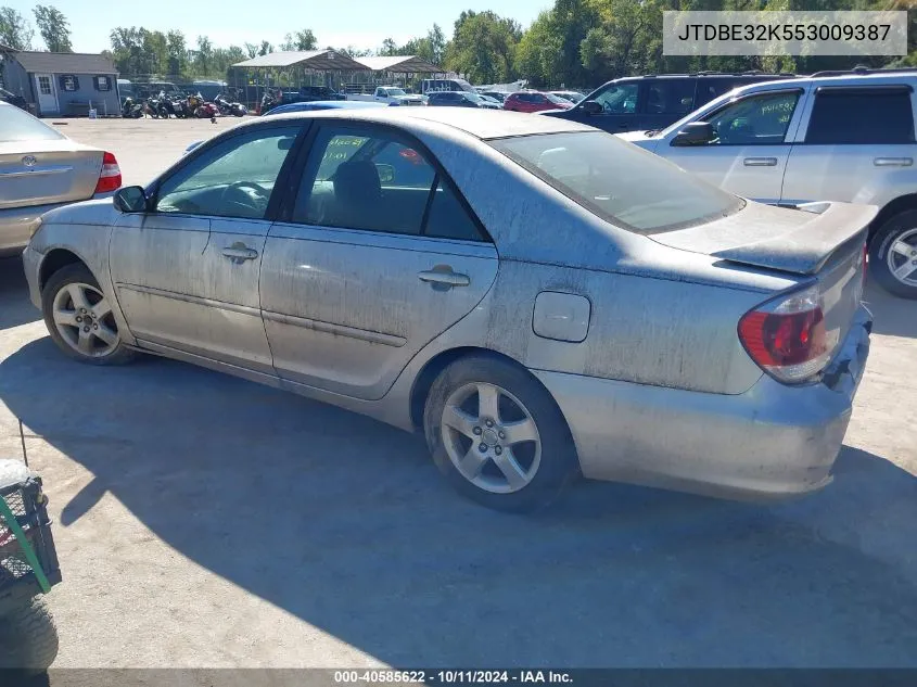 2005 Toyota Camry Se VIN: JTDBE32K553009387 Lot: 40585622