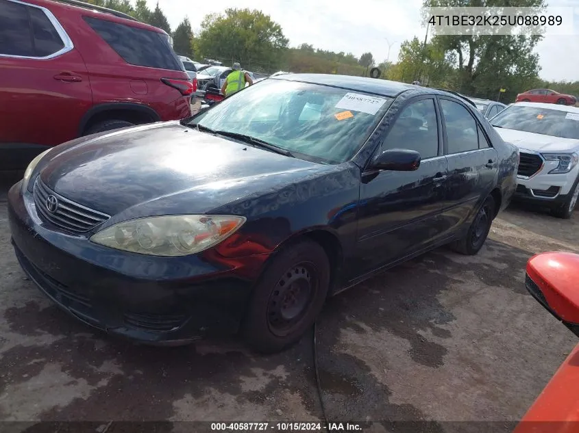 2005 Toyota Camry Std VIN: 4T1BE32K25U088989 Lot: 40587727