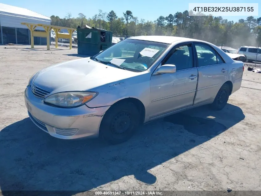 2005 Toyota Camry Le VIN: 4T1BE32K25U387155 Lot: 40591347