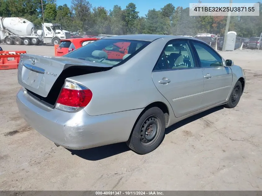 2005 Toyota Camry Le VIN: 4T1BE32K25U387155 Lot: 40591347