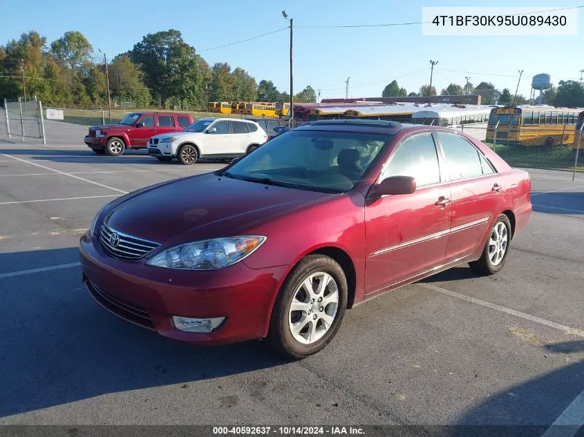 2005 Toyota Camry Le/Xle/Se VIN: 4T1BF30K95U089430 Lot: 40592637