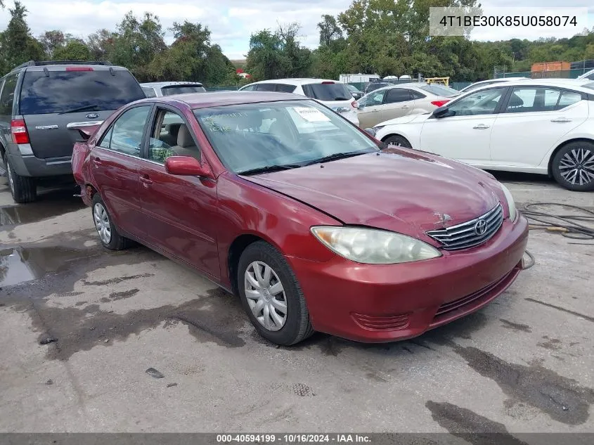 2005 Toyota Camry Le VIN: 4T1BE30K85U058074 Lot: 40594199