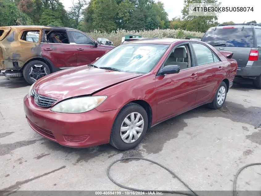 4T1BE30K85U058074 2005 Toyota Camry Le