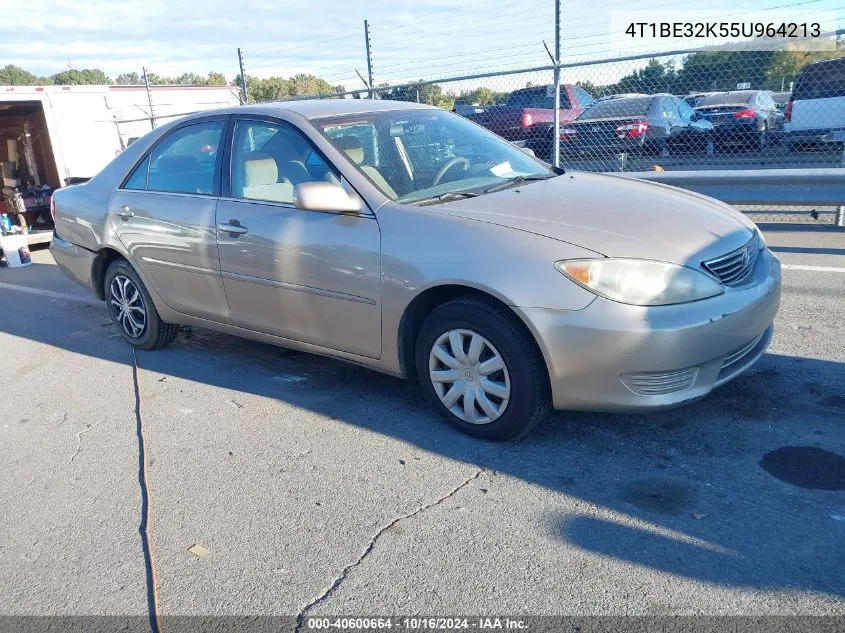 2005 Toyota Camry Le VIN: 4T1BE32K55U964213 Lot: 40600664