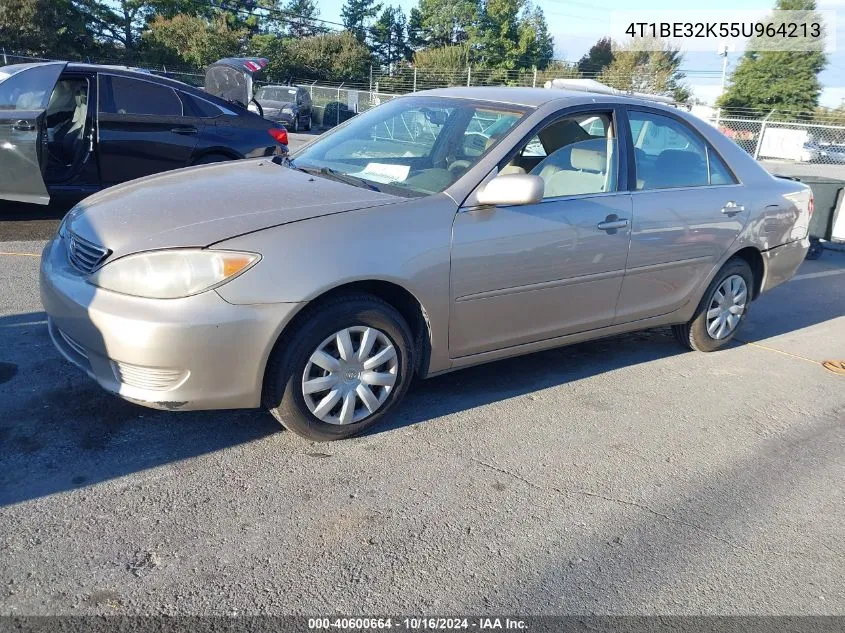 2005 Toyota Camry Le VIN: 4T1BE32K55U964213 Lot: 40600664