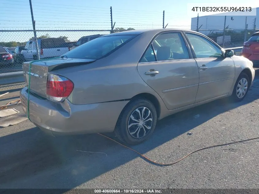 2005 Toyota Camry Le VIN: 4T1BE32K55U964213 Lot: 40600664