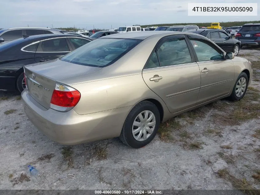 2005 Toyota Camry Le VIN: 4T1BE32K95U005090 Lot: 40603580