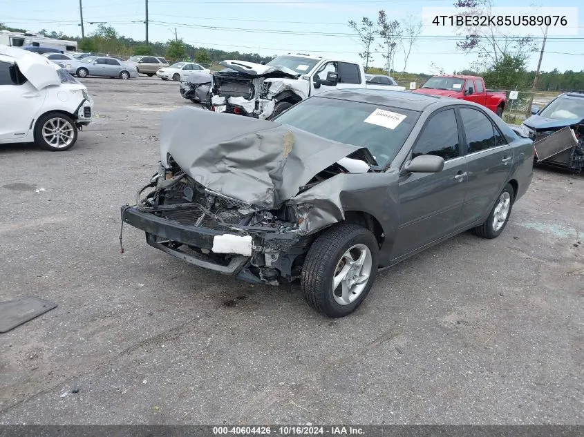 2005 Toyota Camry Se VIN: 4T1BE32K85U589076 Lot: 40604426