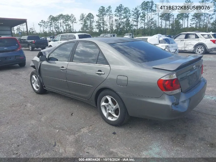 2005 Toyota Camry Se VIN: 4T1BE32K85U589076 Lot: 40604426