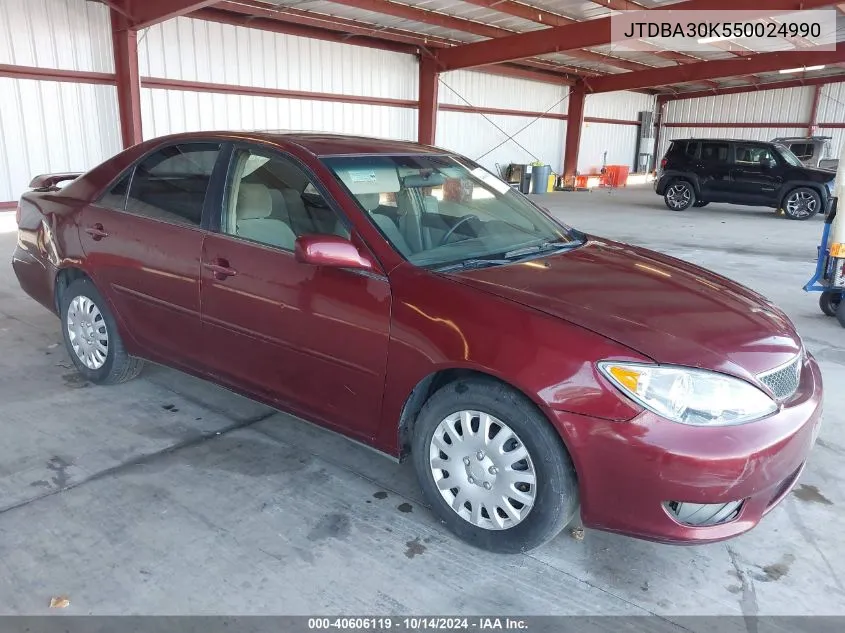 2005 Toyota Camry Se V6 VIN: JTDBA30K550024990 Lot: 40606119