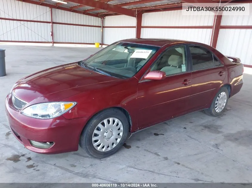 2005 Toyota Camry Se V6 VIN: JTDBA30K550024990 Lot: 40606119