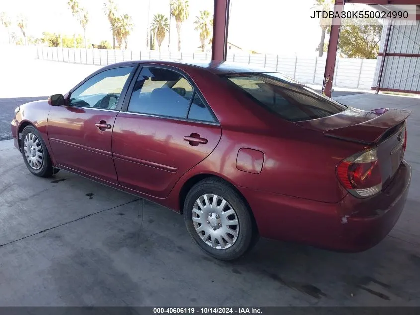 2005 Toyota Camry Se V6 VIN: JTDBA30K550024990 Lot: 40606119