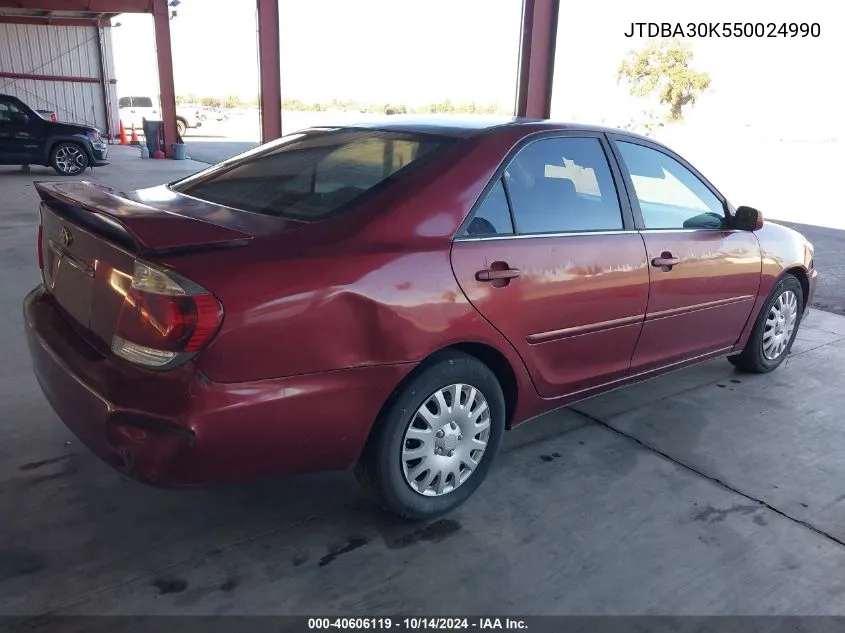 2005 Toyota Camry Se V6 VIN: JTDBA30K550024990 Lot: 40606119