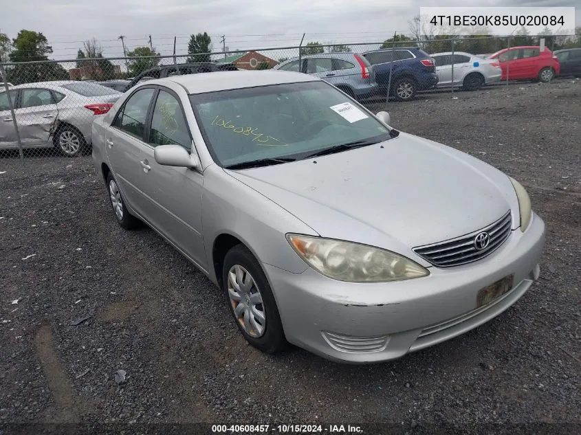 2005 Toyota Camry Le VIN: 4T1BE30K85U020084 Lot: 40608457