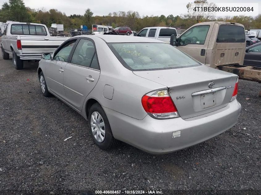 2005 Toyota Camry Le VIN: 4T1BE30K85U020084 Lot: 40608457