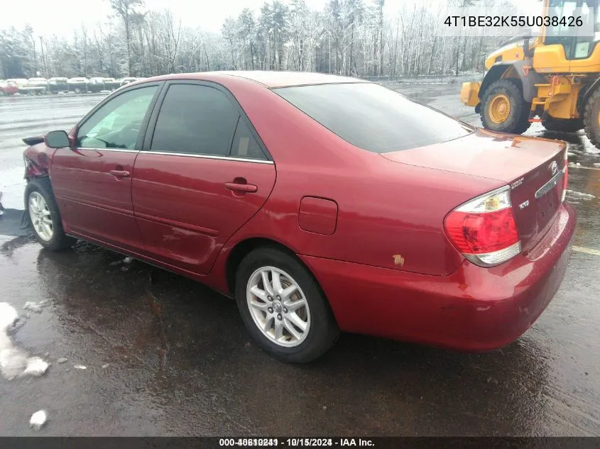 2005 Toyota Camry Le VIN: 4T1BE32K55U038426 Lot: 40610241