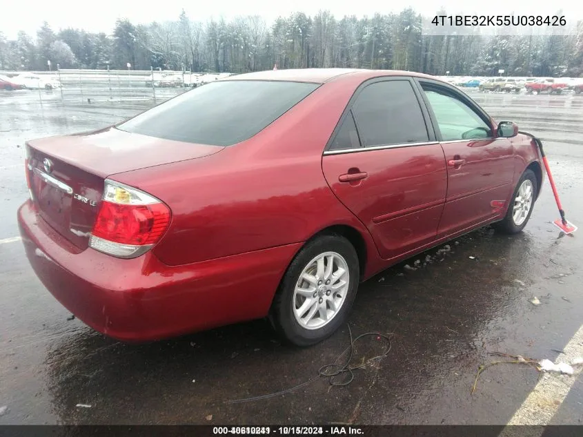 2005 Toyota Camry Le VIN: 4T1BE32K55U038426 Lot: 40610241