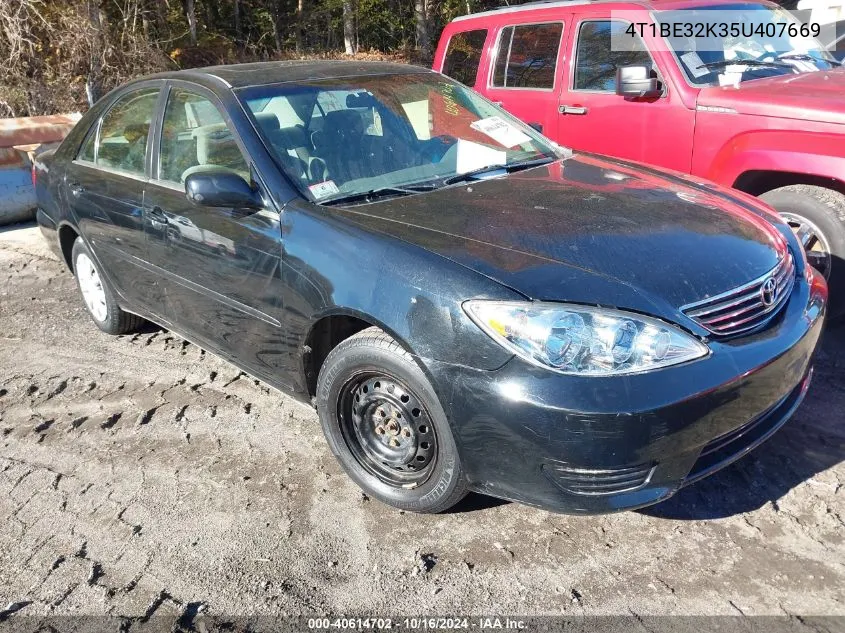 2005 Toyota Camry Le VIN: 4T1BE32K35U407669 Lot: 40614702