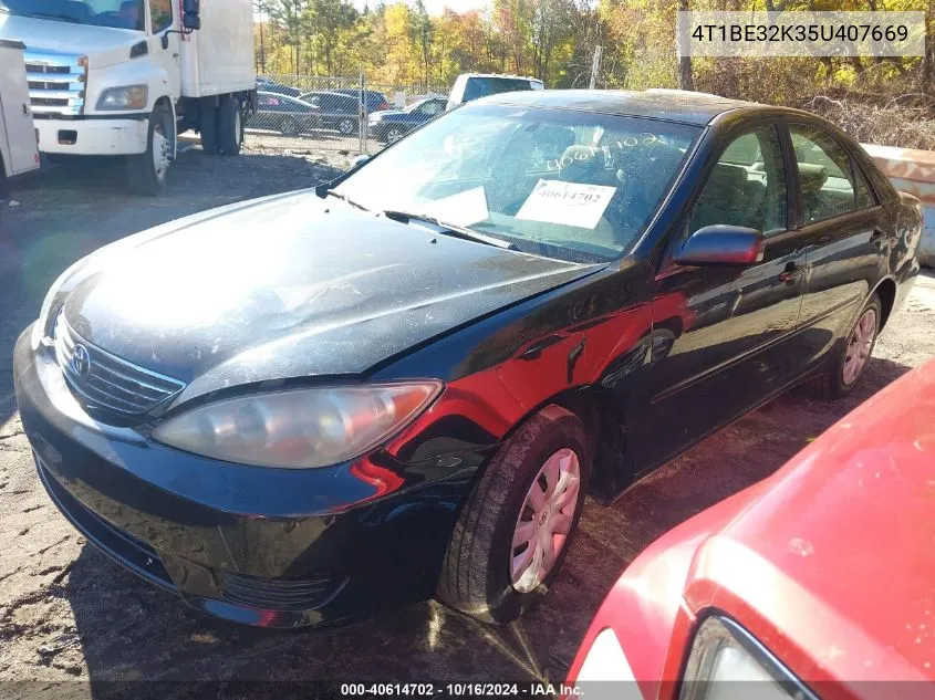 2005 Toyota Camry Le VIN: 4T1BE32K35U407669 Lot: 40614702