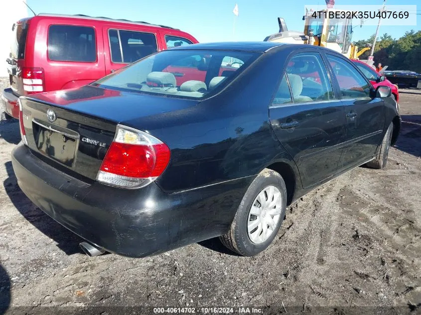 2005 Toyota Camry Le VIN: 4T1BE32K35U407669 Lot: 40614702