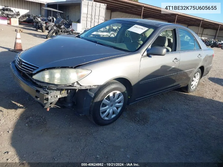 2005 Toyota Camry Le VIN: 4T1BE32K75U605655 Lot: 40624982