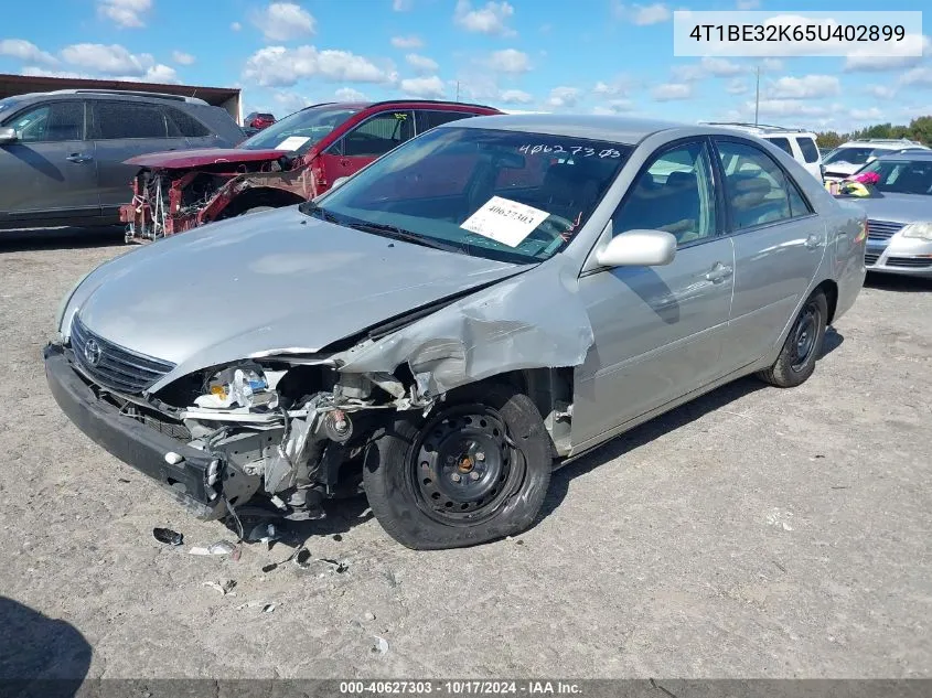 2005 Toyota Camry Le VIN: 4T1BE32K65U402899 Lot: 40627303