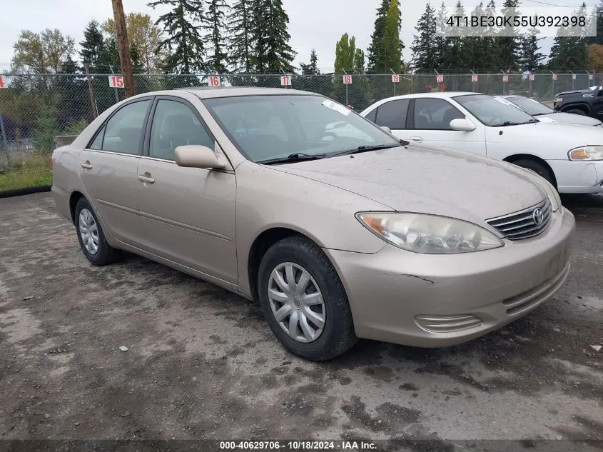 2005 Toyota Camry Le VIN: 4T1BE30K55U392398 Lot: 40629706