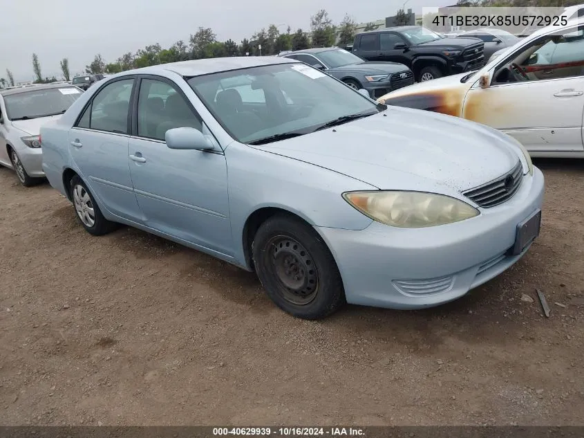 2005 Toyota Camry Le VIN: 4T1BE32K85U572925 Lot: 40629939