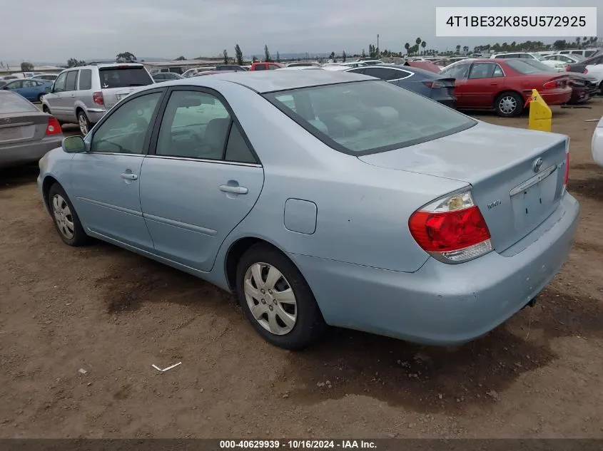 2005 Toyota Camry Le VIN: 4T1BE32K85U572925 Lot: 40629939