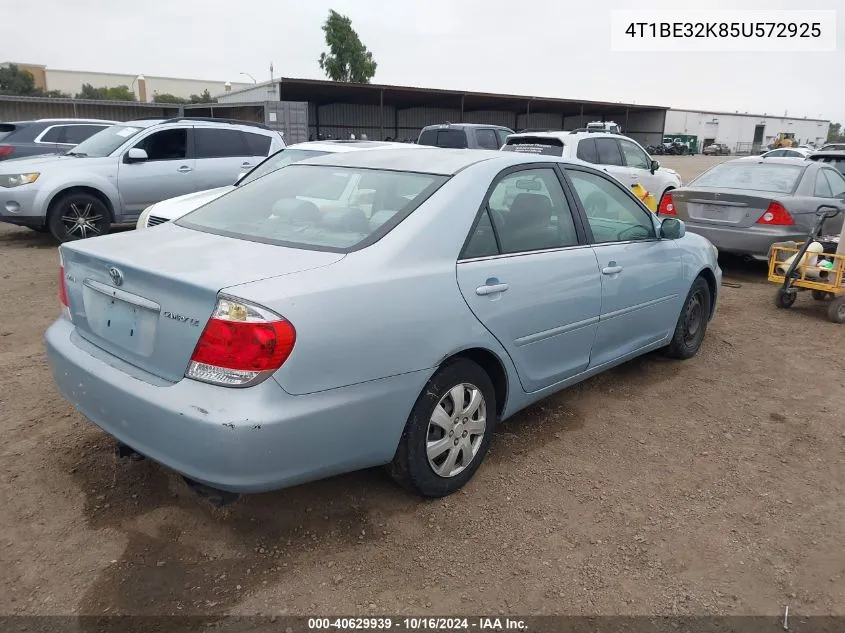 2005 Toyota Camry Le VIN: 4T1BE32K85U572925 Lot: 40629939