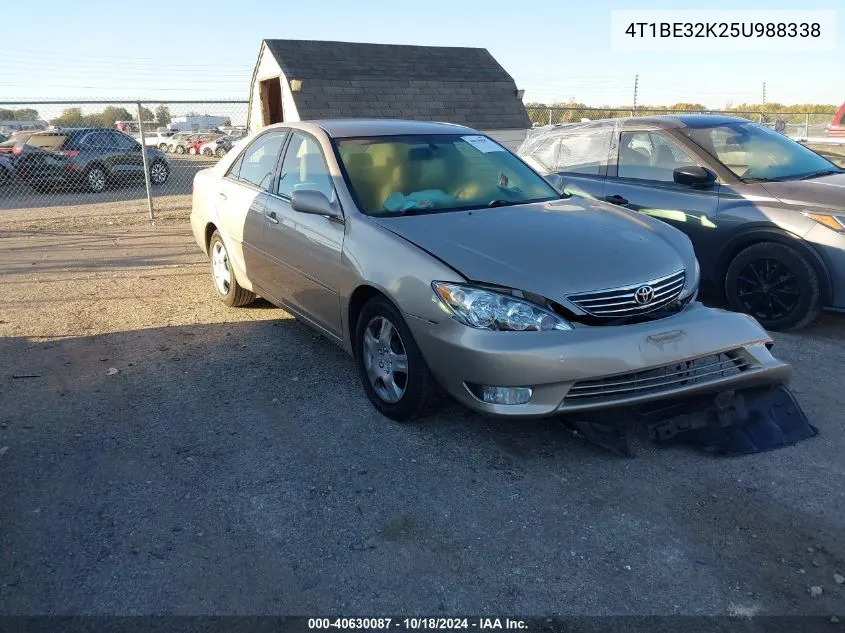 2005 Toyota Camry Xle VIN: 4T1BE32K25U988338 Lot: 40630087