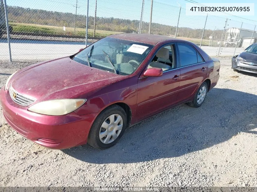 2005 Toyota Camry Le VIN: 4T1BE32K25U076955 Lot: 40638338