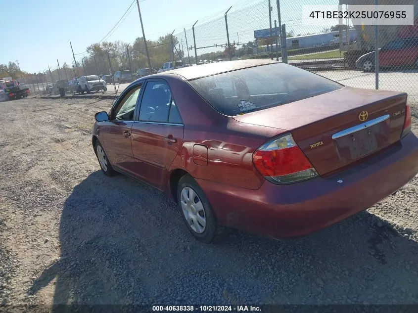 2005 Toyota Camry Le VIN: 4T1BE32K25U076955 Lot: 40638338