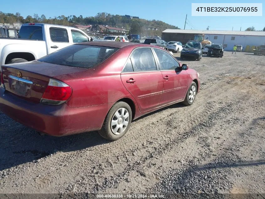 2005 Toyota Camry Le VIN: 4T1BE32K25U076955 Lot: 40638338