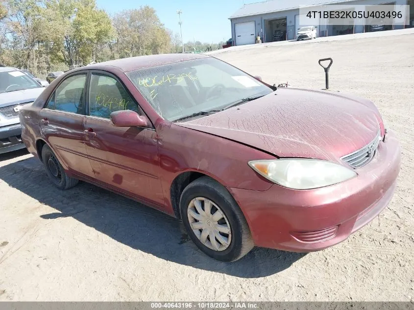 2005 Toyota Camry Le VIN: 4T1BE32K05U403496 Lot: 40643196