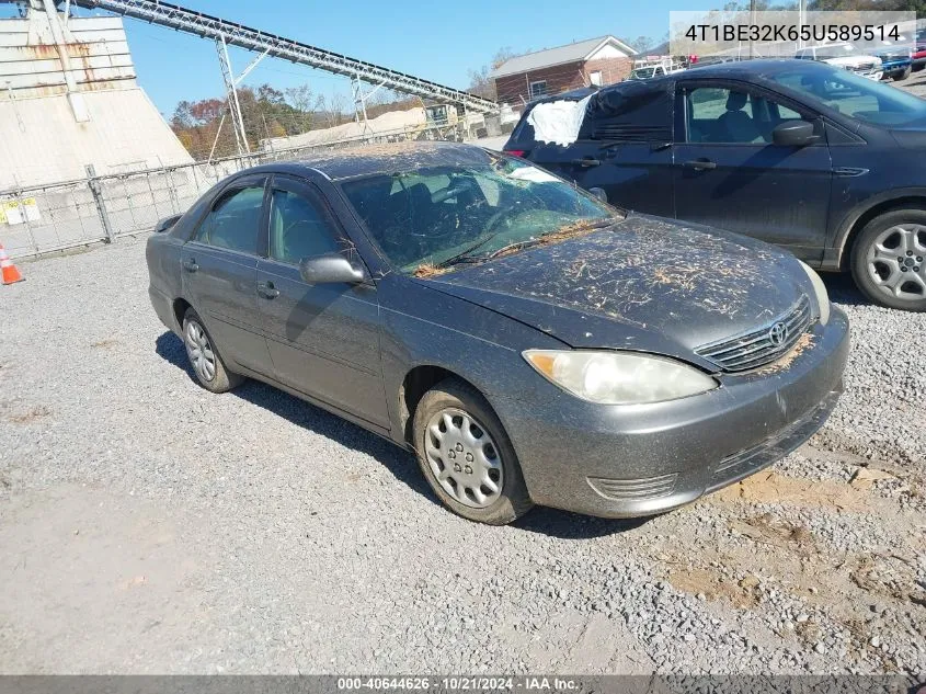 2005 Toyota Camry Le VIN: 4T1BE32K65U589514 Lot: 40644626