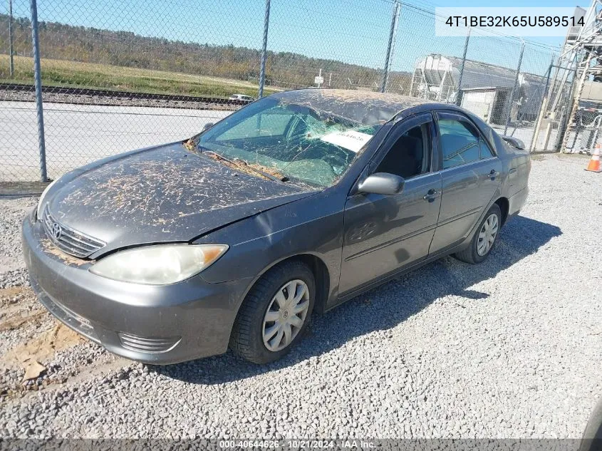 2005 Toyota Camry Le VIN: 4T1BE32K65U589514 Lot: 40644626