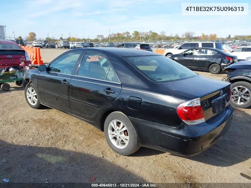 2005 Toyota Camry Le VIN: 4T1BE32K75U096313 Lot: 40645813