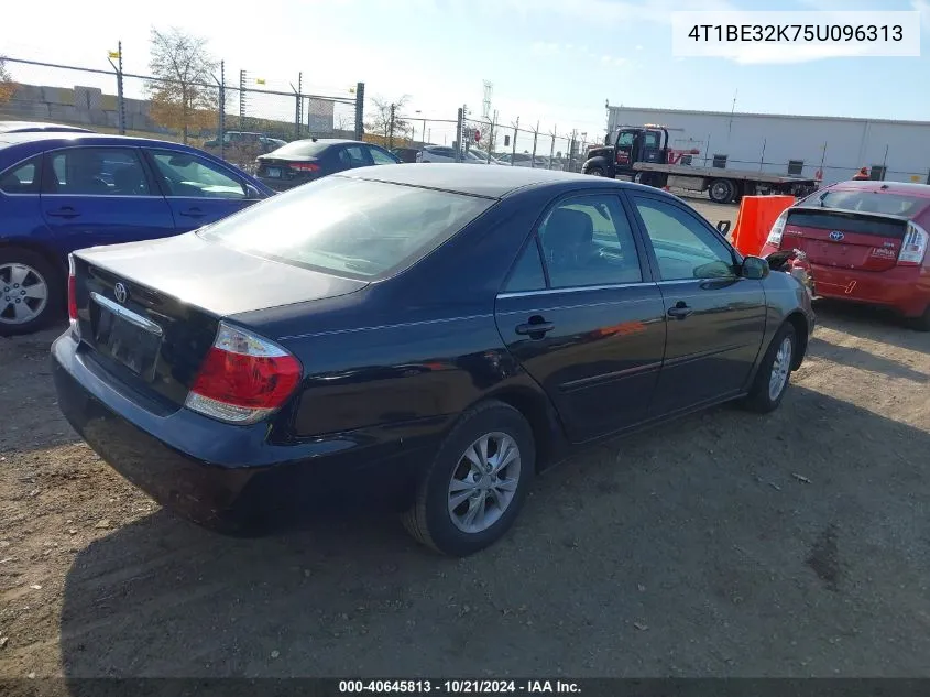 2005 Toyota Camry Le VIN: 4T1BE32K75U096313 Lot: 40645813