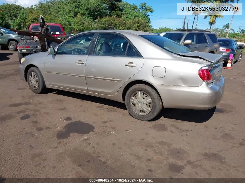 2005 Toyota Camry Le/Se/Std/Xle VIN: JTDBE32K553032779 Lot: 40648254