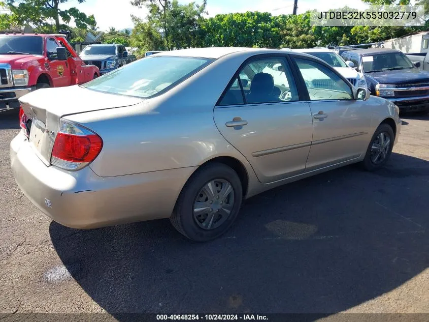 2005 Toyota Camry Le/Se/Std/Xle VIN: JTDBE32K553032779 Lot: 40648254