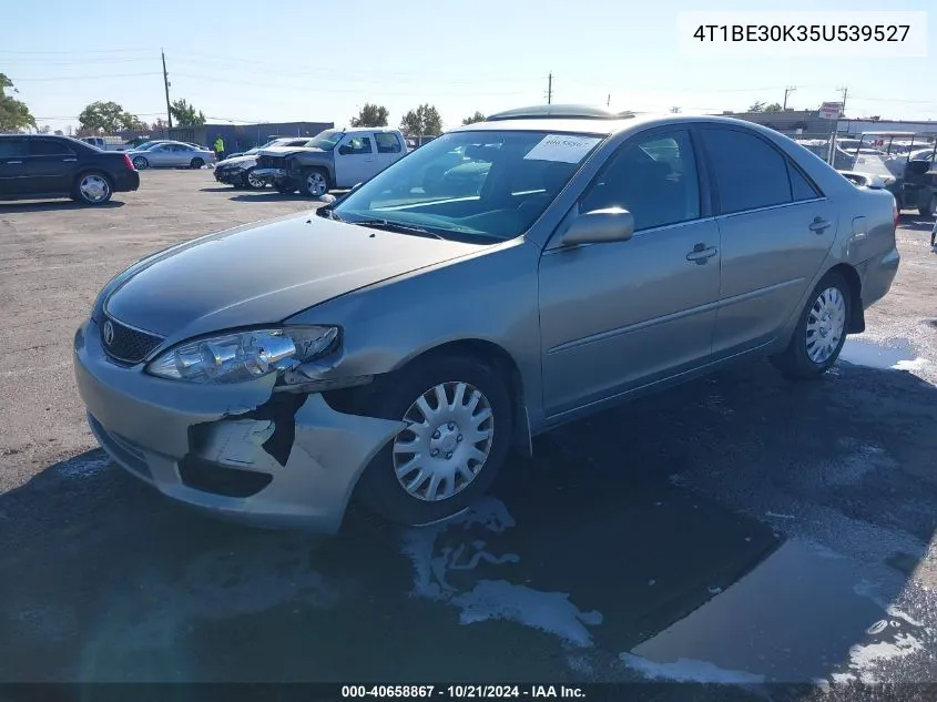 2005 Toyota Camry Se VIN: 4T1BE30K35U539527 Lot: 40658867