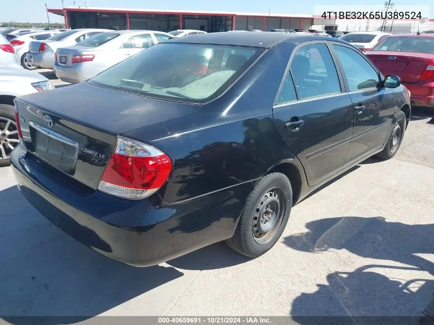 2005 Toyota Camry Le VIN: 4T1BE32K65U389524 Lot: 40659691