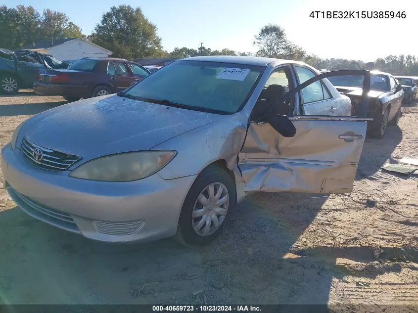 2005 Toyota Camry Std VIN: 4T1BE32K15U385946 Lot: 40659723